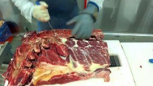 Beef Visor System. Обвалка Говядины шея. Beef Chuck.