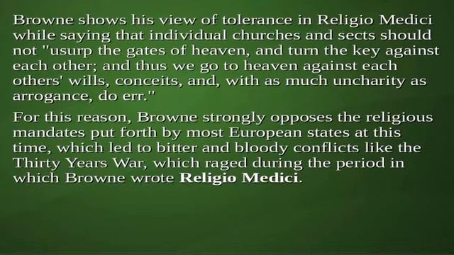 Religio Medici by Thomas Browne | Summary And Analysis смотреть онлайн