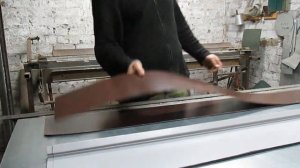 Ручной листогиб . Работа станка