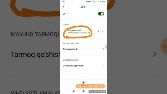 Wifi Kodini Aniqlash