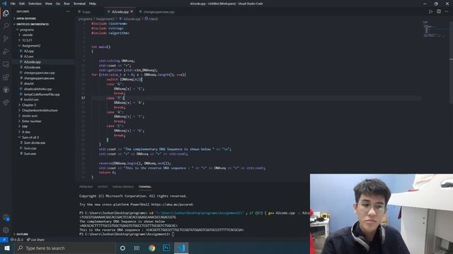 C++ DNA complementary sequence generator смотреть онлайн