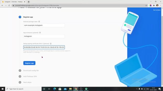 Instagram Clone App Part-1 || Creating Project and Connecting With Firebase смотреть онлайн