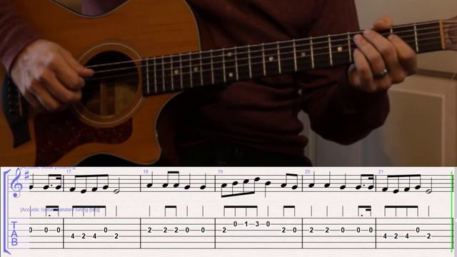 How to Play Hatikvah on Guitar with TAB смотреть онлайн