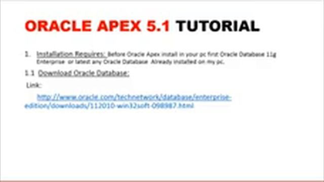Oracle APEX Tutorial 1 Install in Hindi/Urdu смотреть онлайн