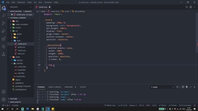 Handlebars & Express - Cover - #07 - One Page Website Code Along смотреть онлайн