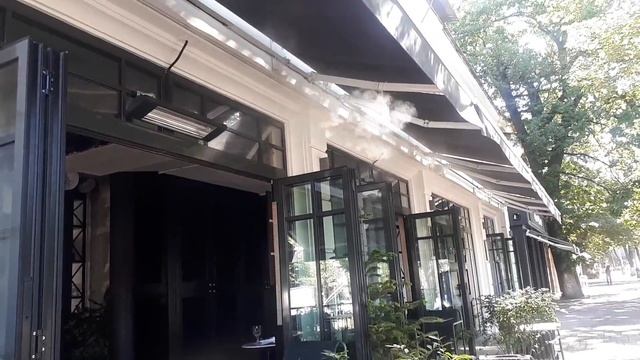 Ресторан Афиша/Алматы/Охлаждение летней террасы/Алматы/Cooling the summer terrace of the restaurant смотреть онлайн