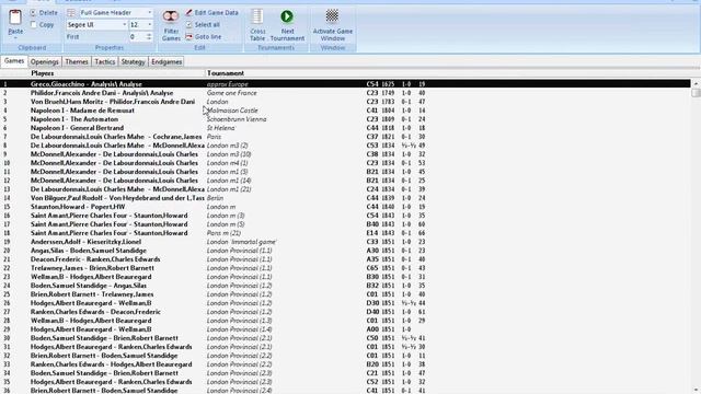 Fritz 12 - database searches for games by opening; copying the games into a new database's смотреть онлайн