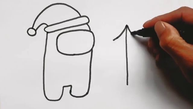 Как нарисовать АМОНГ АС из цифры 91 на новый год. смотреть онлайн