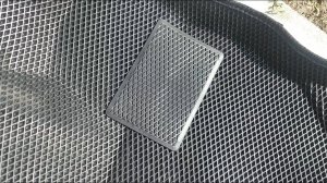 LADA GRANTA FL Клеим подпятник на 3D EVA ЭВА коврик