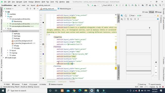 How to add ScrollView in Android App. Horizontal | Vertical смотреть онлайн