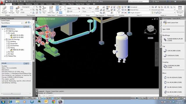 AutoCAD Plant 3D Piping & Isometric Drawing смотреть онлайн