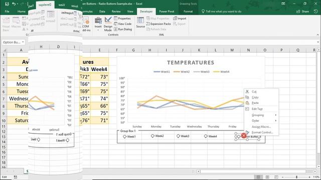 How to Use Option Buttons to Filter a Chart in Excel - Tutorial смотреть онлайн