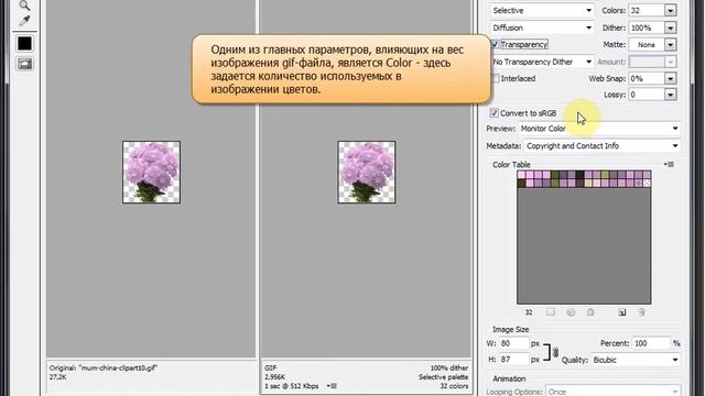 Уроки Adobe Photoshop CS6. Оптимизация для веб gif-изображений смотреть онлайн