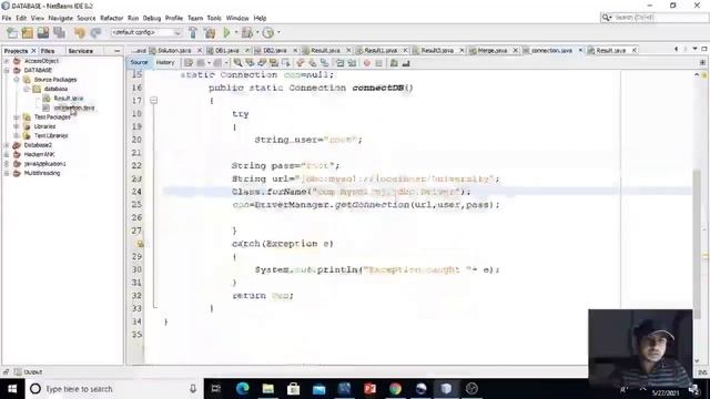 Database Manipulation through JDBC(java database connectivity) смотреть онлайн