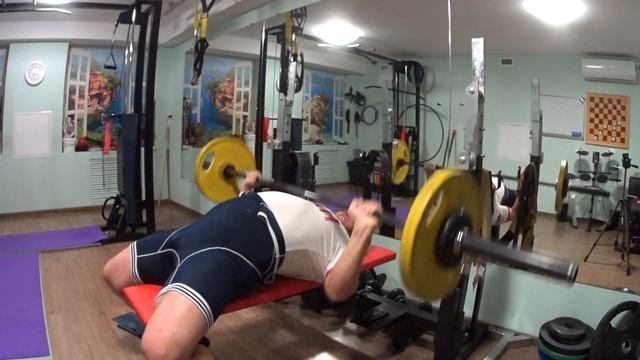 Жим лёжа 55 кг за 6 минут на 107 повторов смотреть онлайн