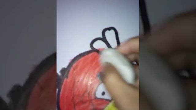 Dibujando a RED de ANGRY BIRDS смотреть онлайн