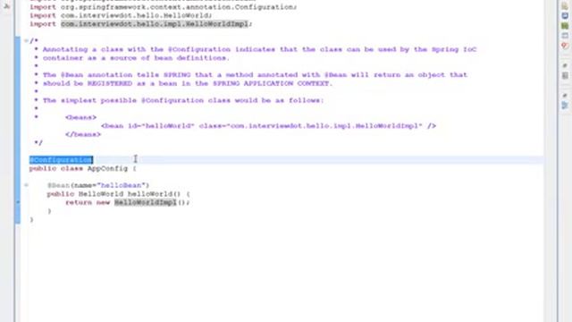 SPRING MVC @CONFIGURATION ANNOTATION TAMIL 1 смотреть онлайн