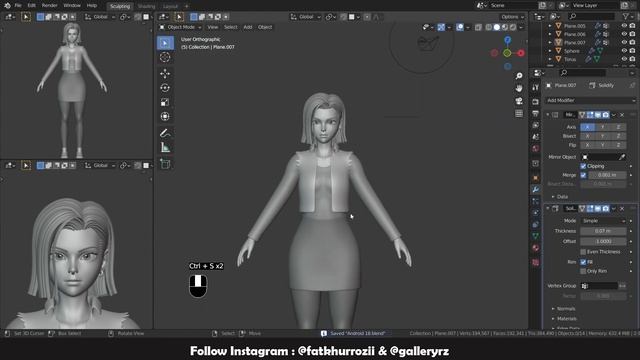 Character Sculpting in Blender - Android 18 From DBZ смотреть онлайн