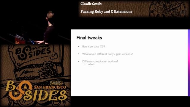 BSidesSF 2018 - Fuzzing Ruby and C Extensions (Claudio Contin) смотреть онлайн