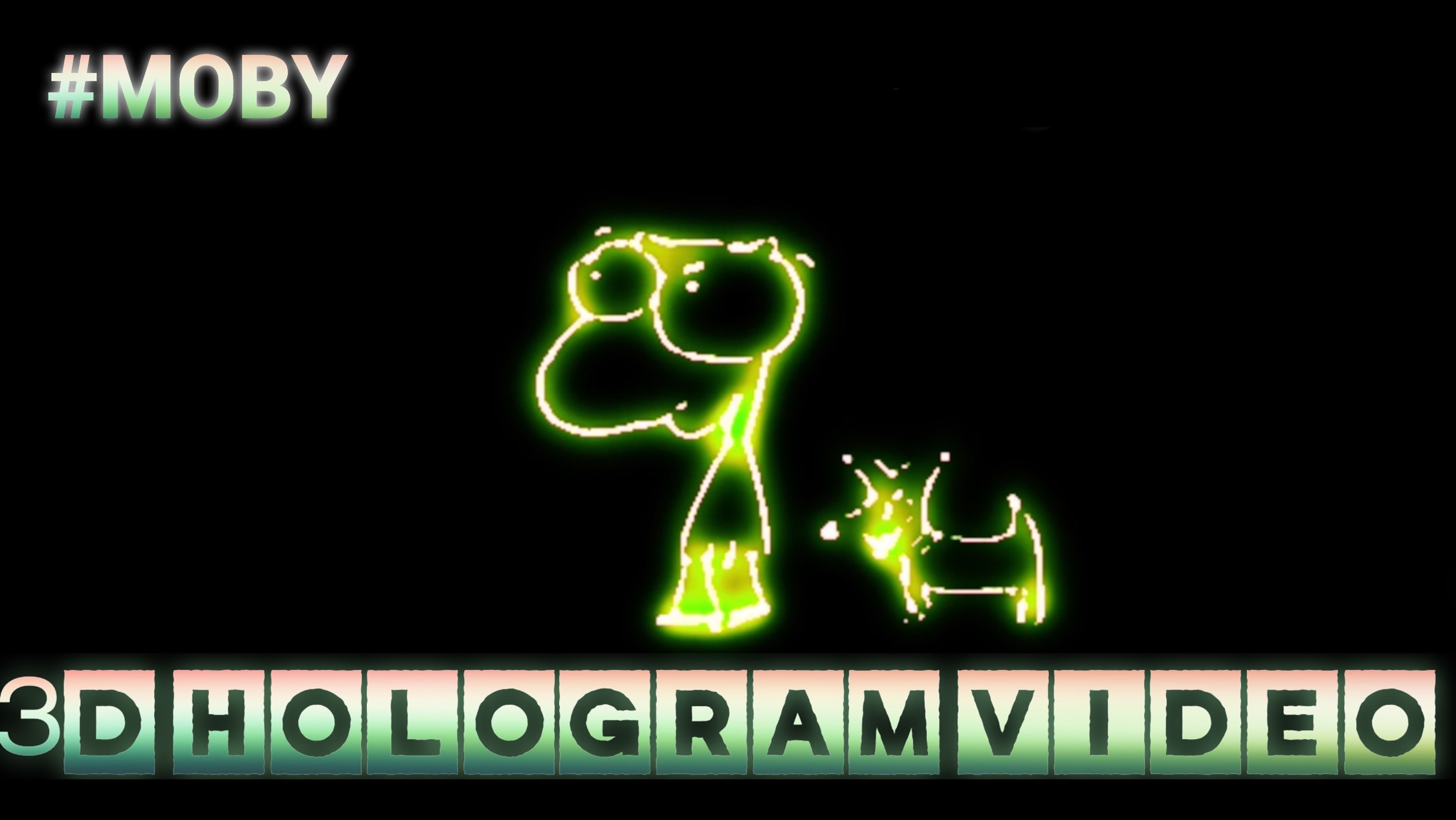 Moby. 3D голограмма. Для 3D вентилятора. #3dhologramfan #hologram #3dhologram