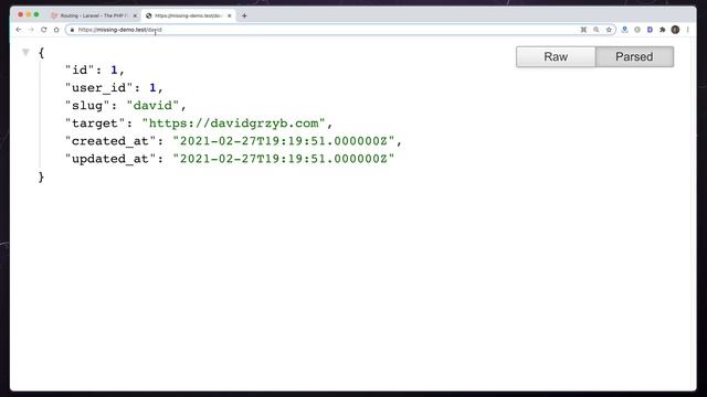 Laravel Route Model Binding with New Missing Method смотреть онлайн