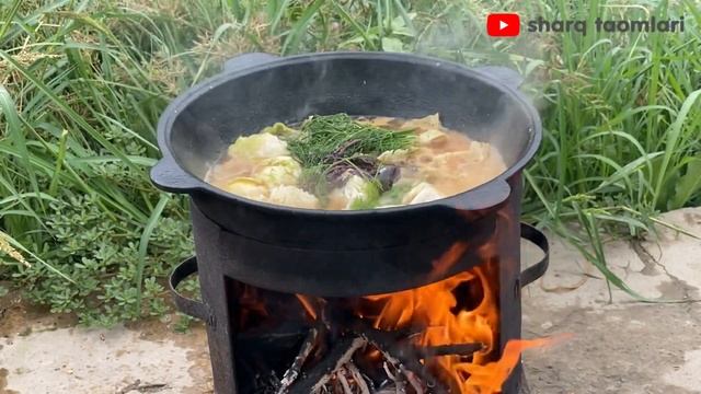 Блюдо, приготовленное на лоне природы / Tabiat Qo'ynida Tayyorlangan Taom