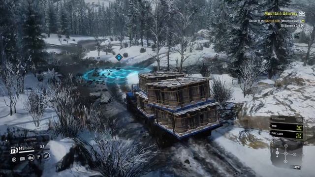 Mountain Delivery ⚠️ SnowRunner Hard Mode ⚠️ Alaskan Contracts смотреть онлайн