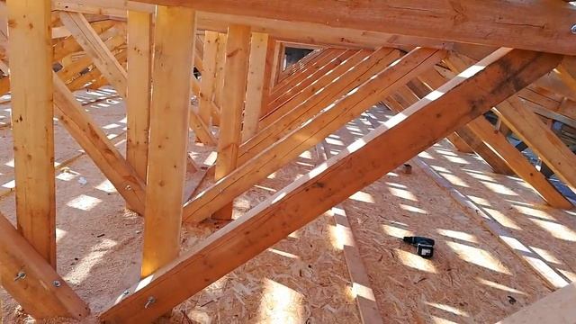 Стропильная система здания двухскатной кровли смотреть онлайн