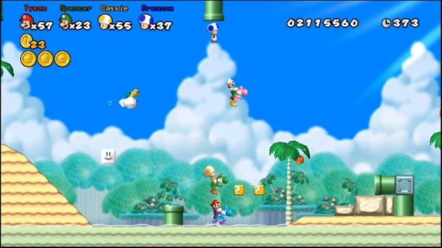 New Super Mario Bros. Wii - Part 8 (4 Player, 2018) смотреть онлайн