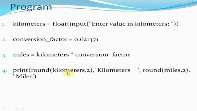 Python Program To Convert Kilo meters To Miles, Easy Python Program Examples | CS Helpline смотреть онлайн