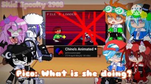 ||GC||FNF||react to||Chara vs BF Knife Fight animation||lazy._.