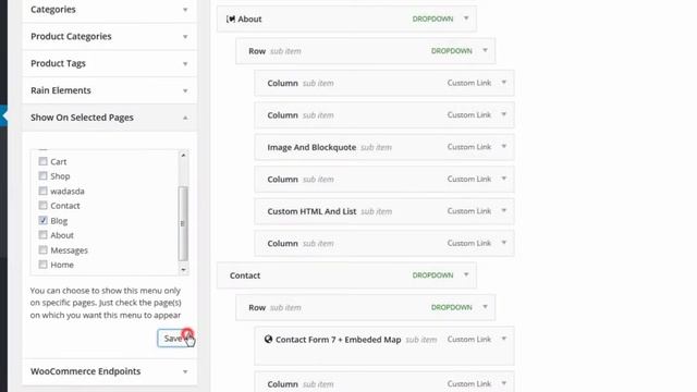 Rain Tutorial - Show Menu Only On Selected Pages смотреть онлайн