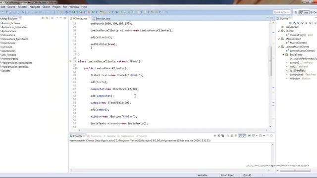 Curso Java. Sockets III Creación de chat I. Vídeo 192 смотреть онлайн