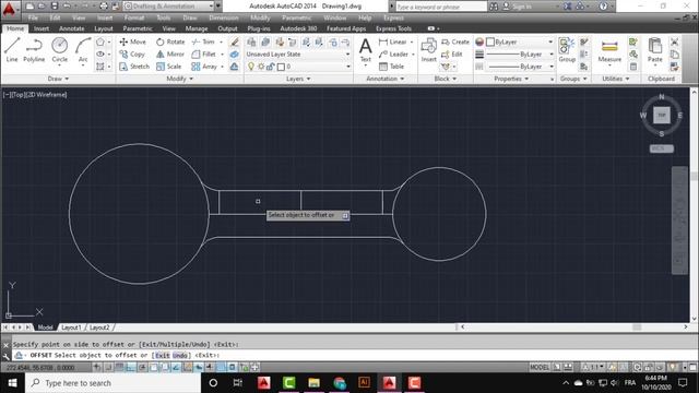 Autocad 2D Practice Drawing / Exercise 43/ Simple Tutorial смотреть онлайн