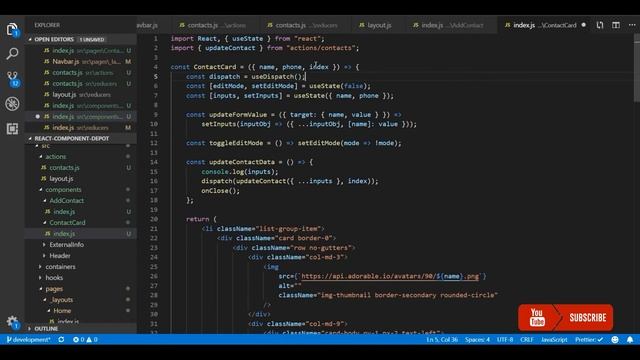 Building contact list app in reactJS with redux | Redux CRUD | Update and Delete | Part 2 смотреть онлайн