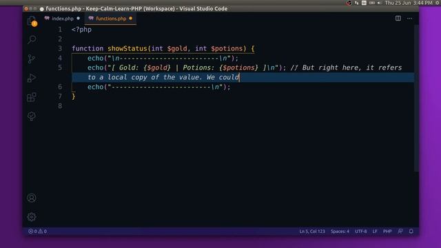 Keep Calm & Learn PHP - Part 9 - Functions & Includes смотреть онлайн