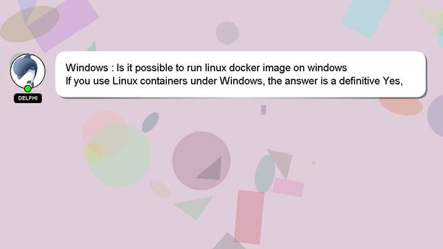 Windows : Is it possible to run linux docker image on windows смотреть онлайн
