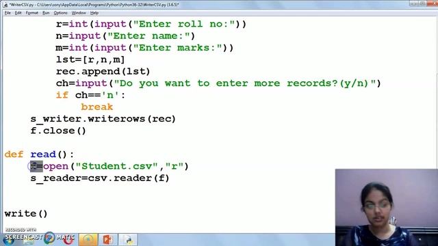 How to read data from a csv file? | CBSE CLass XII | Computer Science смотреть онлайн