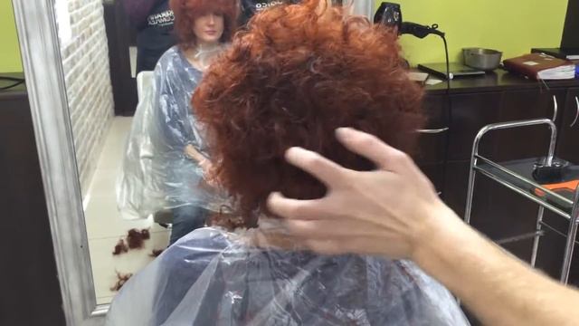 Классная объемная стрижка кудрявых волос / афро кудри/ кудрявые/ до после смотреть онлайн