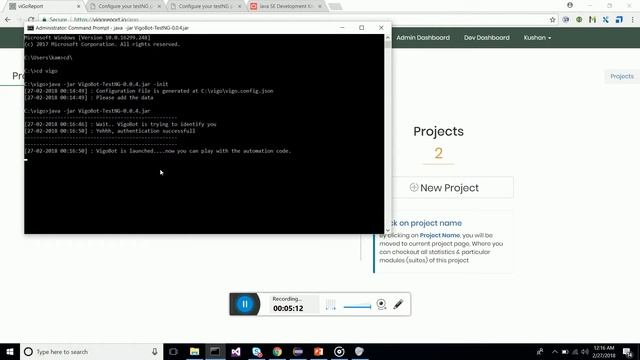 Selenium TestNG Vigo Reporting смотреть онлайн