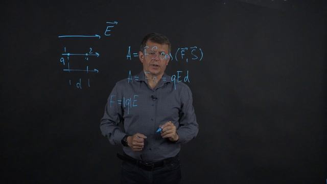 Связь между потенциалом и напряжённостью в однородном электрическом поле смотреть онлайн