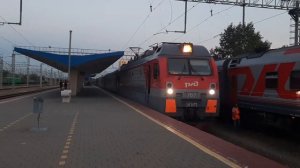 Отправление ЭП1М-767 со скорым поездом №205С сообщением Анапа-Иркутск