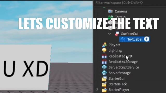 HOW TO MAKE A HIGH QUALITY TEXT SIGN IN ROBLOX STUDIO USING SURFACE GUI смотреть онлайн