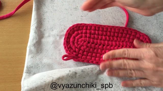 ВТО (влажно - тепловая обработка) изделий из трикотажной пряжи на примере дна для сумки. смотреть онлайн