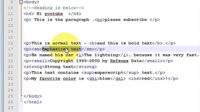 HTML and CSS Beginner Tutorial 3 : HTML Text Formatting Tags смотреть онлайн