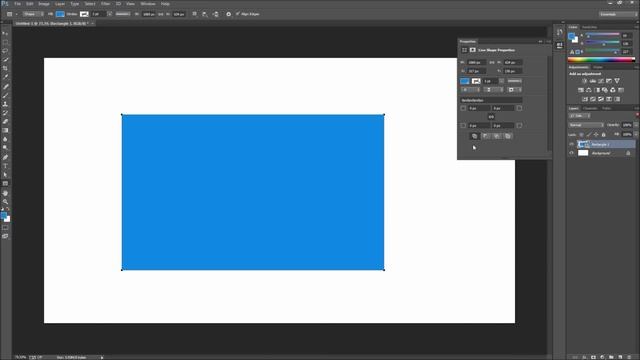 Photoshop Tutorial: CC New Rectangle Corner Radius Options -HD- смотреть онлайн