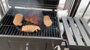 Угольный гриль Tarrington House Memphis первый запуск, тест.