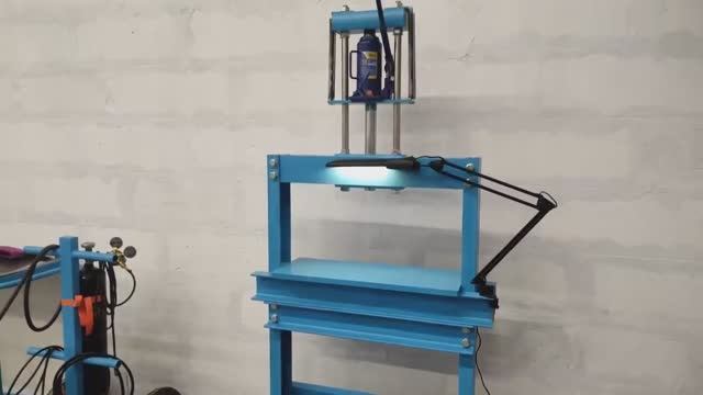 Самодельный пресс для гаража. смотреть онлайн