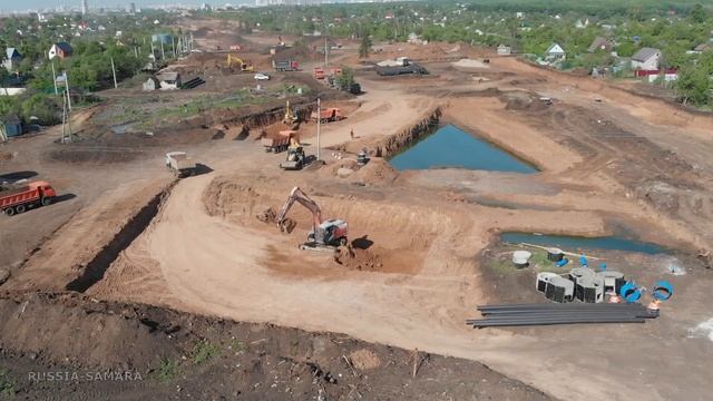 Cтроительство автомагистрали Центральная / участок - дачный массив / Кировский р-н / Самара / Russi смотреть онлайн