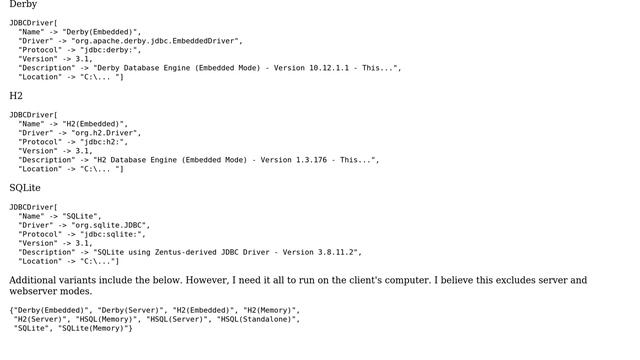 Databases: Will Derby, H2, or SQLite give faster load time and/or smaller file size than HSQL? смотреть онлайн